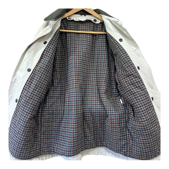 Vintage LL Bean Men’s Flannel Lined Canvas Barn Chore Coat Large USA Made READ - Picture 5 of 12